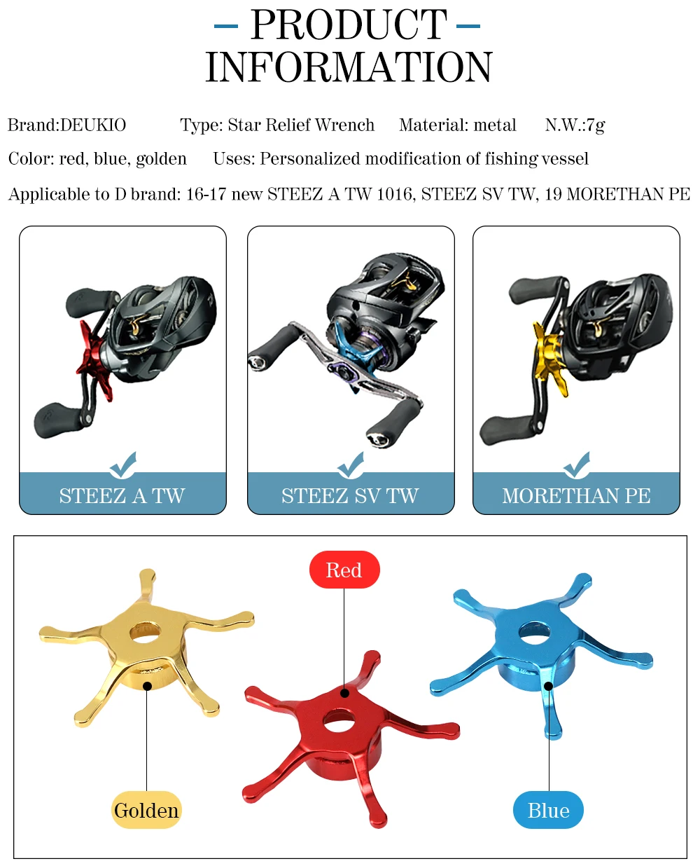 Star Drag Wrench for D Brand B - огляд і ціна Reel Drag Knob
