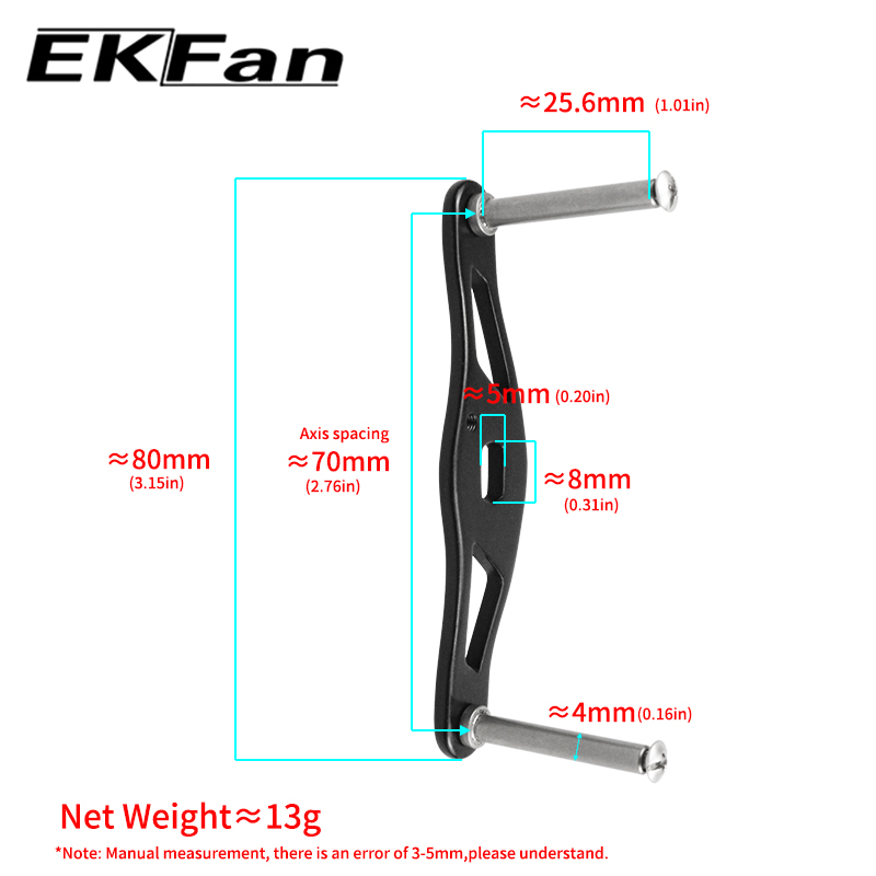 EKFan 80MM Aluminum Alloy Bait - огляд і ціна Spincast Reel