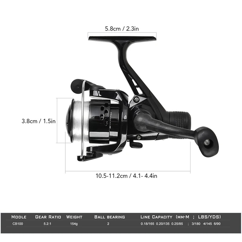 BRAVMAK 2.1/ 2.3 mTelescopic F - огляд і ціна Spincast Reel